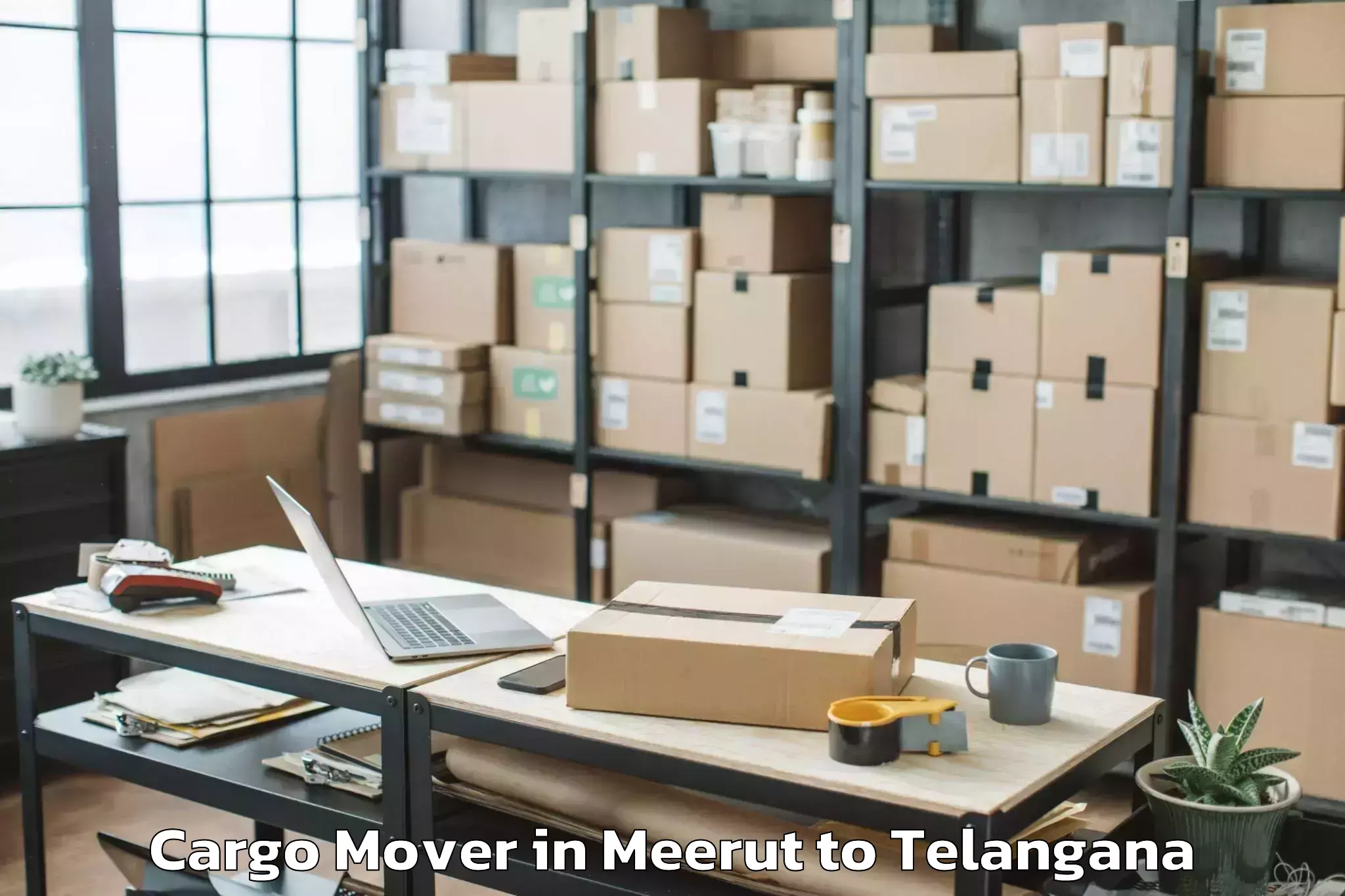 Easy Meerut to Hyderabad Airport Hyd Cargo Mover Booking